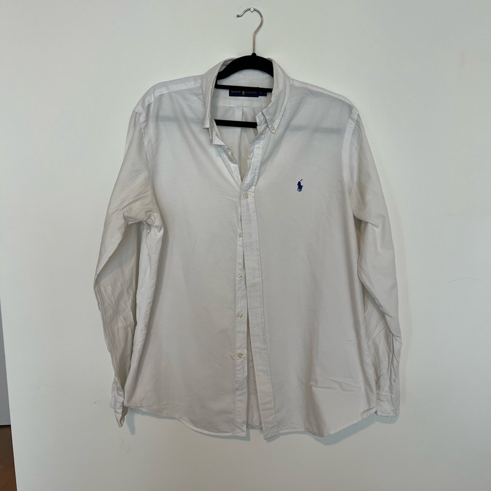 Ralph Lauren White Button Down Dress Shirt